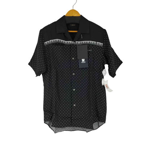 アンダーカバー UNDERCOVER 17SS 鍵盤 ドット オープンカラーシャツ メンズ JPN:2