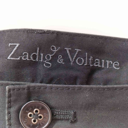 ザディグエヴォルテール ZADIG&VOLTAIRE ジップフライ サスペンダー コットン パンツ レディース TS