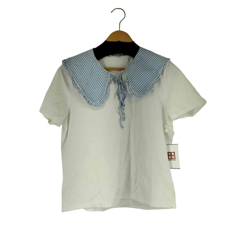 ザラ ZARA フリル襟 ブラウス レディース import:L