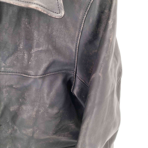 バイグラッドハンド BY GLADHAND GOODFIELD OLD OIL LEATHER カウレザーカーコート メンズ JPN:S