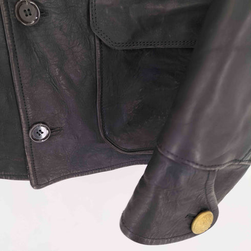 バイグラッドハンド BY GLADHAND GOODFIELD OLD OIL LEATHER カウレザーカーコート メンズ JPN:S