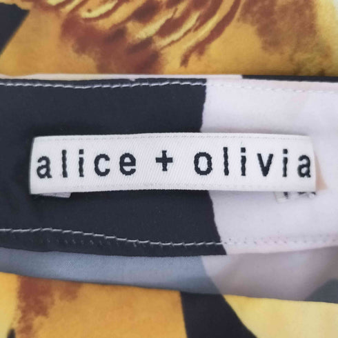 アリスオリビア alice + olivia 総柄ワイドパンツ レディース