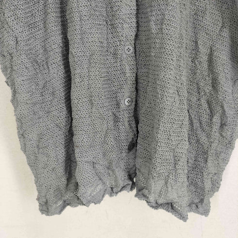 ミーイッセイミヤケ me ISSEY MIYAKE 14AW ネット半袖カーディガン レディース ONE SIZE