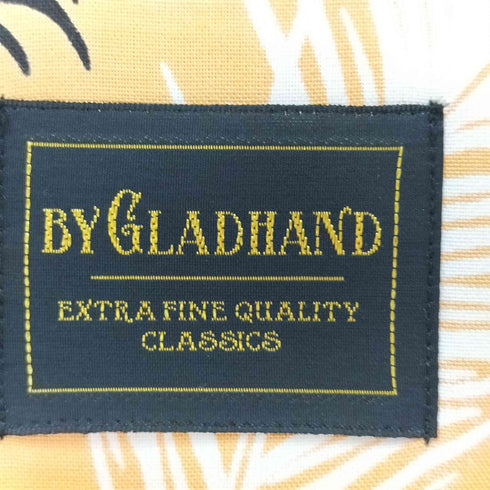 バイグラッドハンド BY GLADHAND 24SS PEACOCK QUILL - L/S SHIRTS ピーコッククイル 総柄デザイン オープンカラー 長袖シャツ メンズ JPN:M