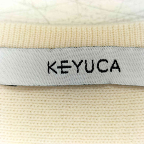 ケユカ KEYUCA コクーンスリーブ 半袖ニットプルオーバー レディース FREE