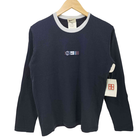 ナイキ NIKE 00s Y2K スウッシュ ワッペン L/S Tシャツ ロンT ピチ メンズ JPN:M