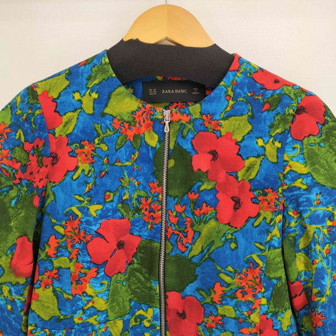 ザラ ZARA 花柄 ブルゾンジャケット レディース import:XS