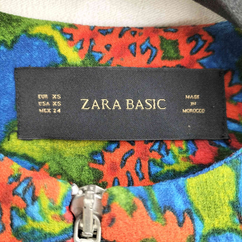 ザラ ZARA 花柄 ブルゾンジャケット レディース import:XS