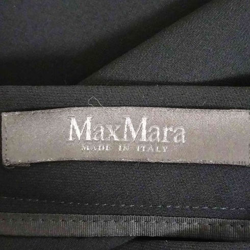 マックスマーラ MAX MARA トリアセテート バックジップ ドレープ フレアスカート レディース JPN:38