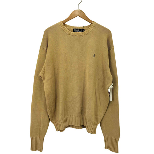 ポロバイラルフローレン Polo by RALPH LAUREN 90S ポニー刺繍 クルーネック コットンニット メンズ import:XL