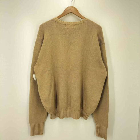ポロバイラルフローレン Polo by RALPH LAUREN 90S ポニー刺繍 クルーネック コットンニット メンズ import:XL