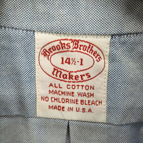 ブルックスブラザーズ BROOKS BROTHERS USA製 makers メーカーズ B.D ボタンダウンシャツ メンズ 14 1/2-1