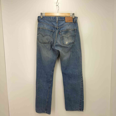 リーバイス Levis 70S 66前期 スモールe バックポケット裏シングルステッチ 黒カン ボタン裏6 501 ストレートデニムパンツ メンズ 33/33