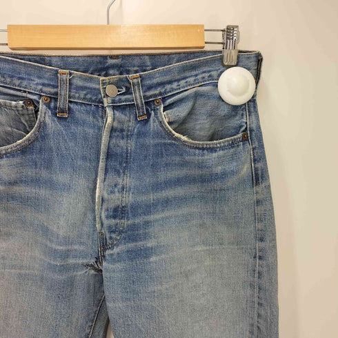 リーバイス Levis 70S 66前期 スモールe バックポケット裏シングルステッチ 黒カン ボタン裏6 501 ストレートデニムパンツ メンズ 33/33