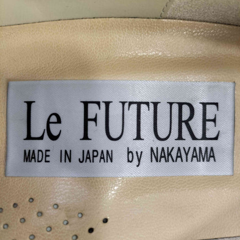 LE FUTURE パイソン切替 レザー ヒールローファー レディース JPN:24.5