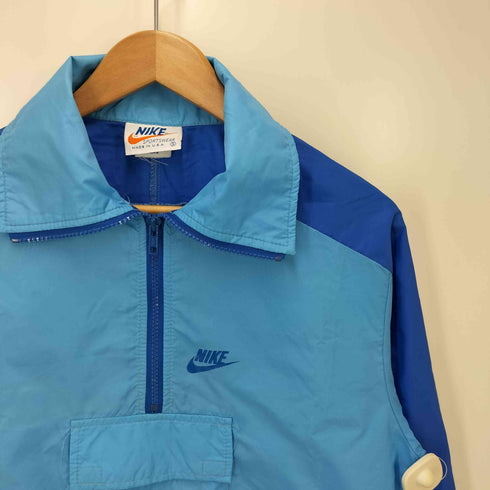 ナイキ NIKE 70s USA製 ハーフジップ ナイロンプルオーバー メンズ import:S