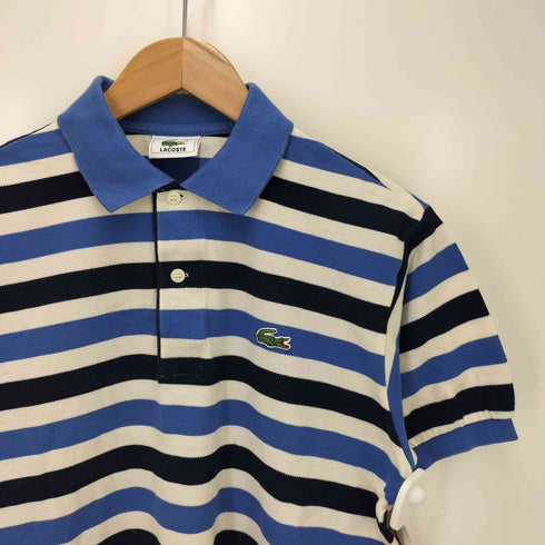 ラコステ LACOSTE ボーダー 鹿の子 ポロシャツ メンズ JPN:3