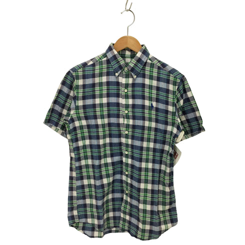 ポロバイラルフローレン Polo by RALPH LAUREN 90s チェック 柄 半袖シャツ メンズ 170