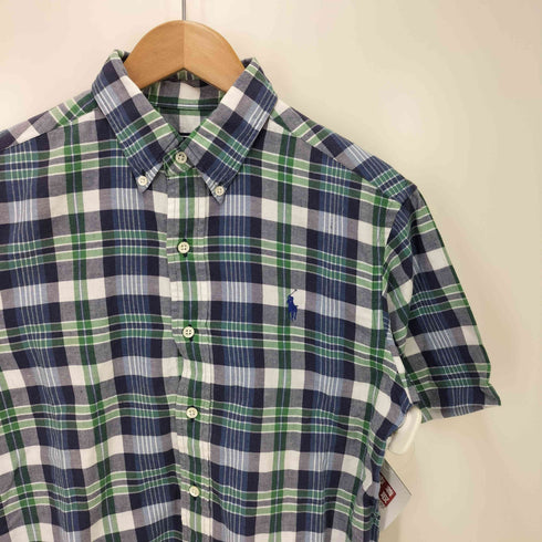 ポロバイラルフローレン Polo by RALPH LAUREN 90s チェック 柄 半袖シャツ メンズ 170