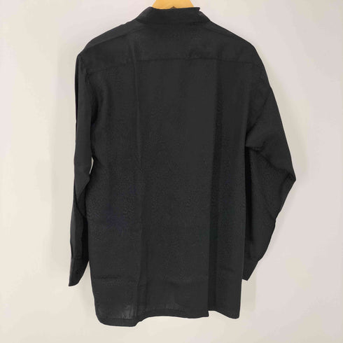 SUN ZOOM 織り レオパード柄 総柄 L/S ポリ シャツ メンズ JPN:L