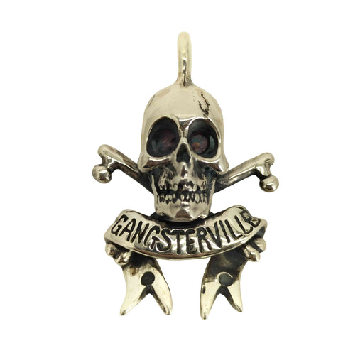 ギャングスタビル GANGSTERVILLE スカルネックレス メンズ