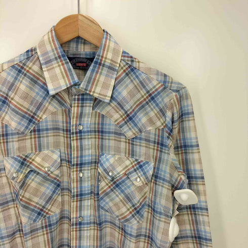 リーバイス Levis 70S-80s bigE チェック ウエスタンシャツ メンズ import:M