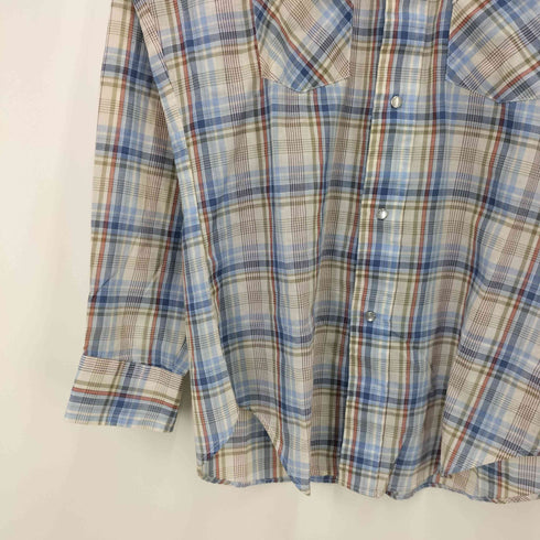 リーバイス Levis 70S-80s bigE チェック ウエスタンシャツ メンズ import:M