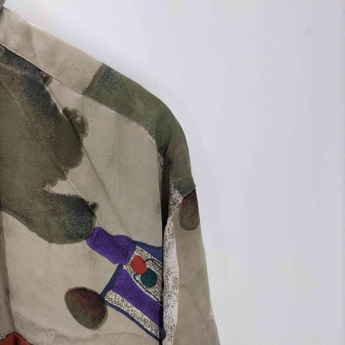 グーチ GOOUCH 総柄 L/S シルク シャツ メンズ import:L