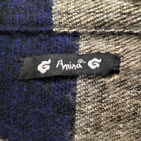 アミナ Amina ストライプニットポンチョ レディース