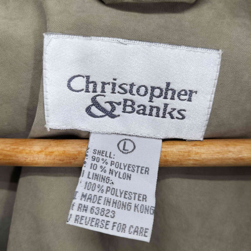 クリストファーアンドバンクス christopher&banks 刺繍ロゴ ジップアップ ブルゾン メンズ import:L