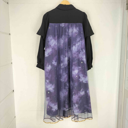アクシーズファム axes femme テレスコーププリントケープ ワンピース レディース JPN:M