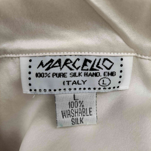MARCELLO イタリア製 シルク パジャマシャツ メンズ import:L