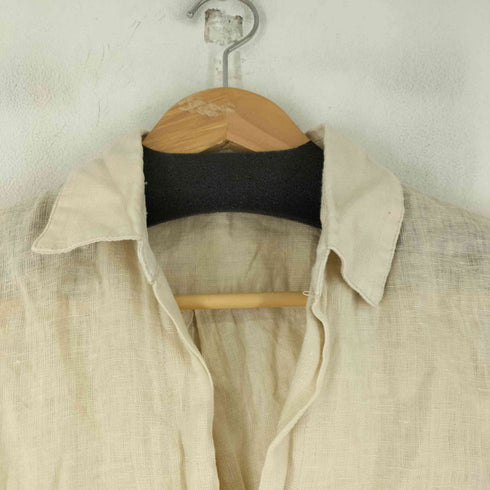 ザラ ZARA サイドスリット リネンシャツ レディース import:XS