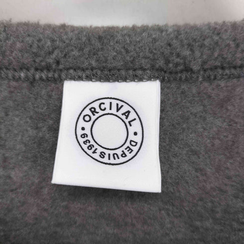 オーシバル ORCIVAL Fleece Crew Neck Cardigan フリース クルーネック カーディガン レディース スナップボタン パールボタン クロップド丈 レディース JPN:2