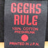 GEEKS RULE 15 SILKSCREEN PRINTING T SHIRT VOL.02 メンズ JPN:XL