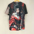 花魁 和柄クルーネックTシャツ メンズ M
