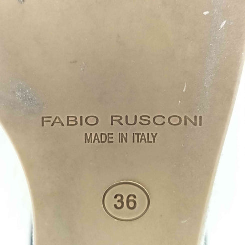ファビオルスコーニ FABIO RUSCONI イタリア製 レザー スウェード サンダル レディース EUR:36