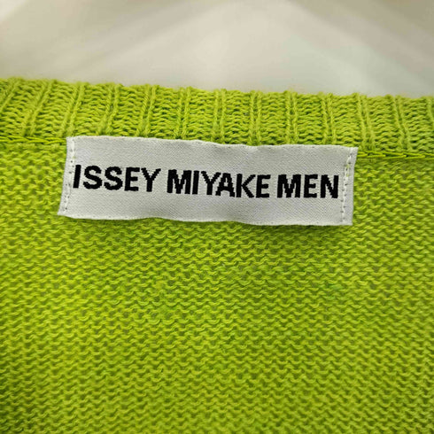 イッセイミヤケメン ISSEY MIYAKE MEN 銀タグ リネン混 袖切替Vネックニット メンズ L