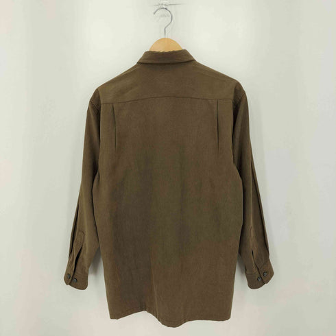 ジャンニヴァレンティノ GIANNI VALENTINO フェイクレザー レギュラーカラーシャツ メンズ M