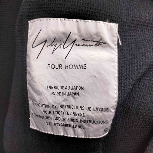 ヨウジヤマモトプールオム Yohji Yamamoto POUR HOMME 90s 97SS ベロア切替 レーヨン3Bテーラードジャケット メンズ JPN:S