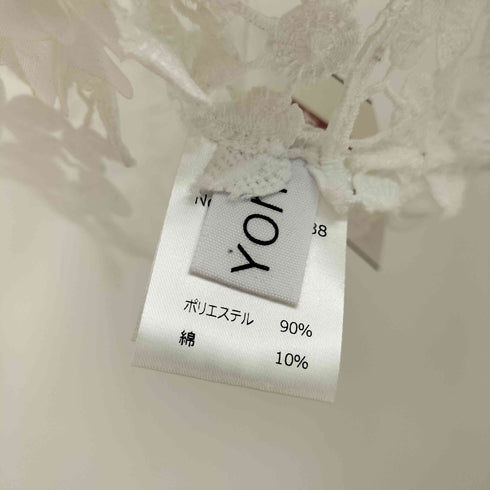THE Yon フラワーモチーフレースVネックビスチェ レディース FREE