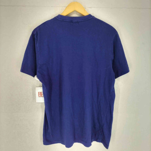 FISHERMAN'S WHARF 袖裾シングル Captain Santa 発砲プリントクルーネックTシャツ メンズ L