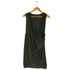 SILENT DAMIR DOMA フロントアシメ ノースリーブ ラップ チュニックワンピース レディース import:S