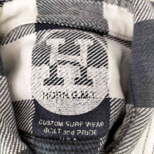 HORN G.M.T チェック ヘビーフランネルシャツ メンズ JPN:L