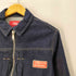 ザラ ZARA HARRY LAMBERT デニムジャケット トラッカージャケット ダブルジップ メンズ import:XS