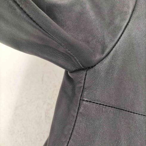 マウジー moussy lamb leather ラムレザーノーカラーダブルライダースジャケット レディース 1