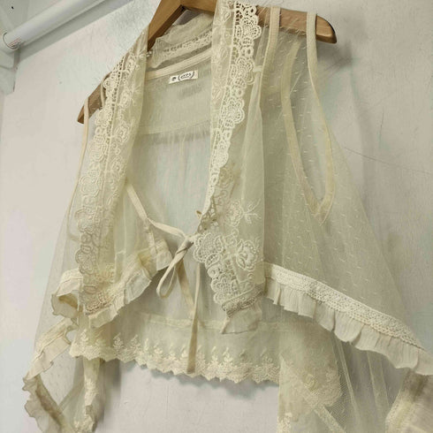 アクシーズファム axes femme レース ベスト Y2K レディース JPN:M