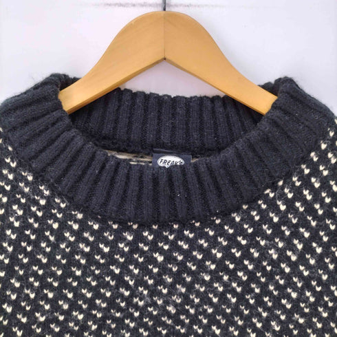 フリークスストア FREAKS STORE バーズアイクルーネックニット ビッグシルエット メンズ JPN:L