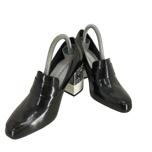 ジェフリーキャンベル Jeffrey Campbell パイソン柄 ヒールローファー レディース JPN:36
