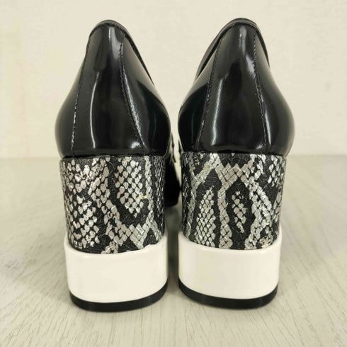 ジェフリーキャンベル Jeffrey Campbell パイソン柄 ヒールローファー レディース JPN:36